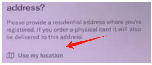 选择 Use my location 直接调用定位地址