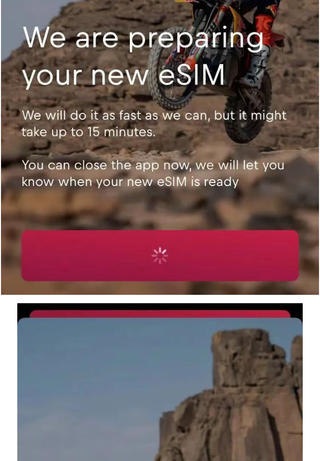 Request a new eSIM